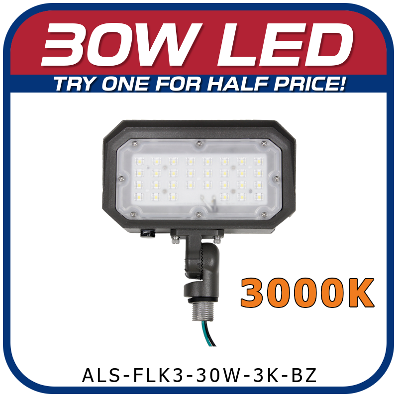 30W Knuckle Mount Floodlight 3000K