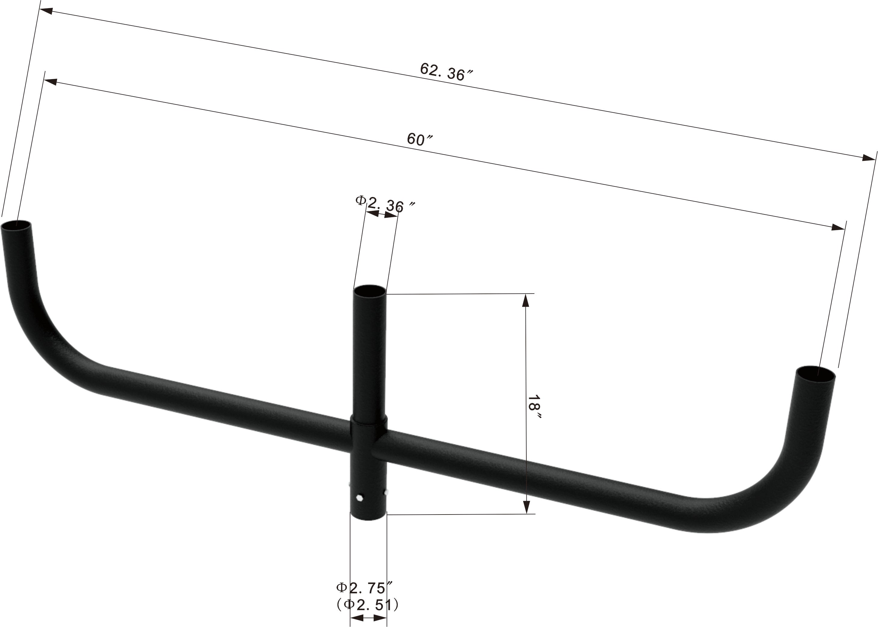 180° Triple Bull Horn
