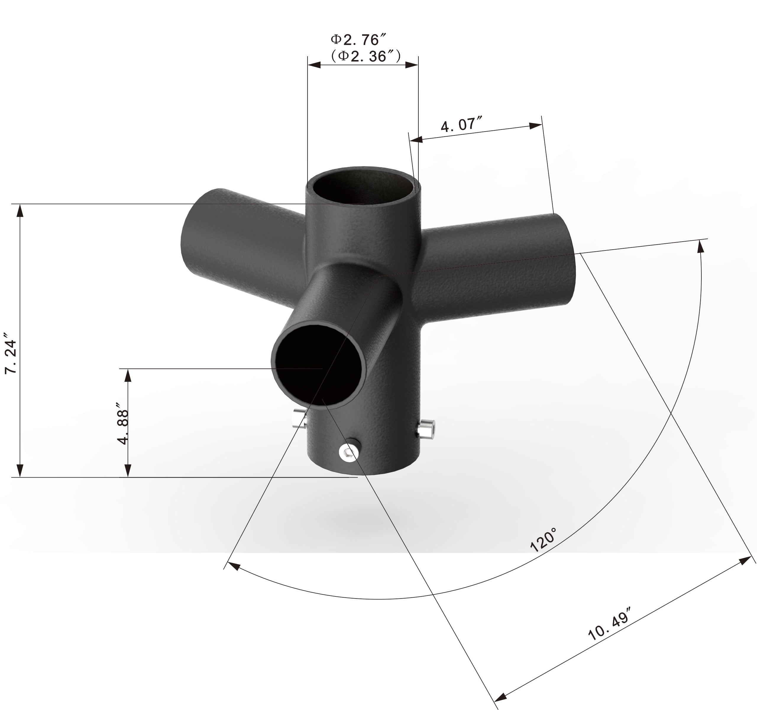 120° Triple Spoke