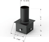 4 Inch Square Tenon Reducer with Flange