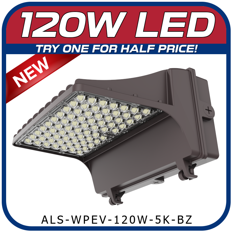120W LED Evolution Series Full Cut Wall Pack