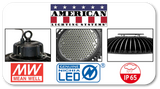 CLOSEOUT 1 YEAR WARRANTY: 240W LED High Output Round High Bay Fixture with Motion Sensor