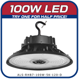 100W LED 7th Generation Round High Bay Fixture