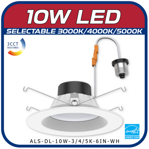 10W Color Selectable 6-Inch Downlight