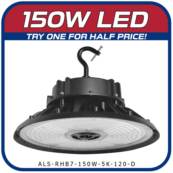 150W LED 7th Generation Round High Bay Fixture