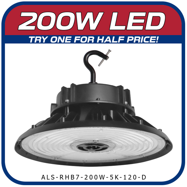200W LED 7th Generation Round High Bay Fixture