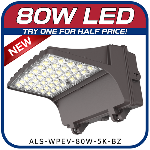 80W Evolution Series Full Cut Wall Pack