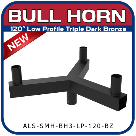 120° Low Profile Triple Bull Horn
