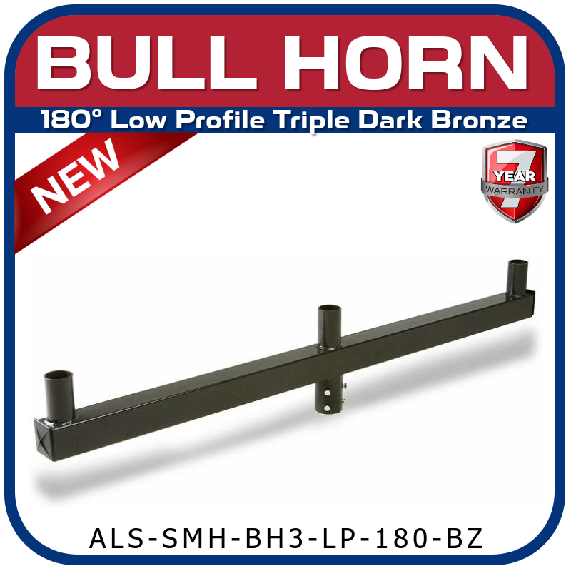 180° Low Profile Triple Bull Horn