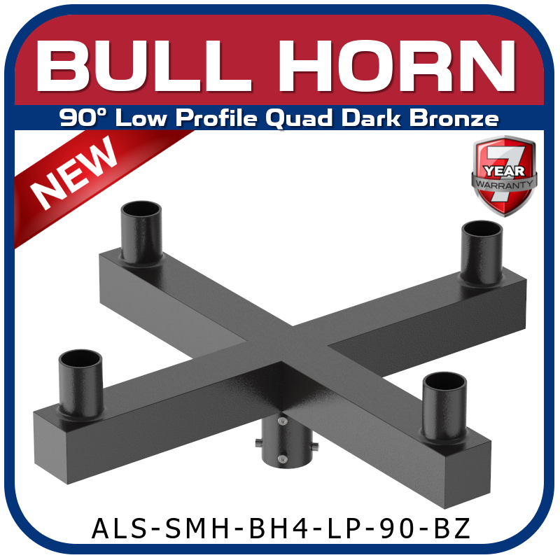 90° Low Profile Quad Bull Horn