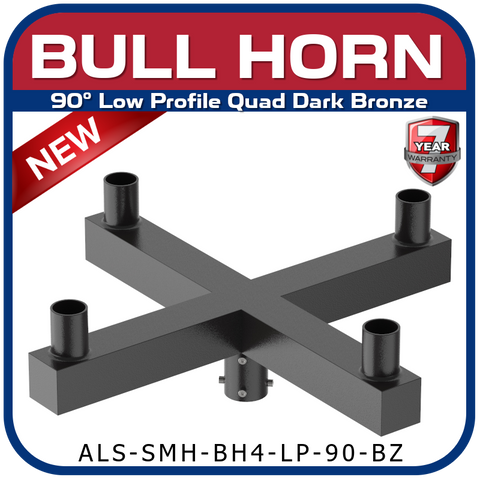 90° Low Profile Quad Bull Horn
