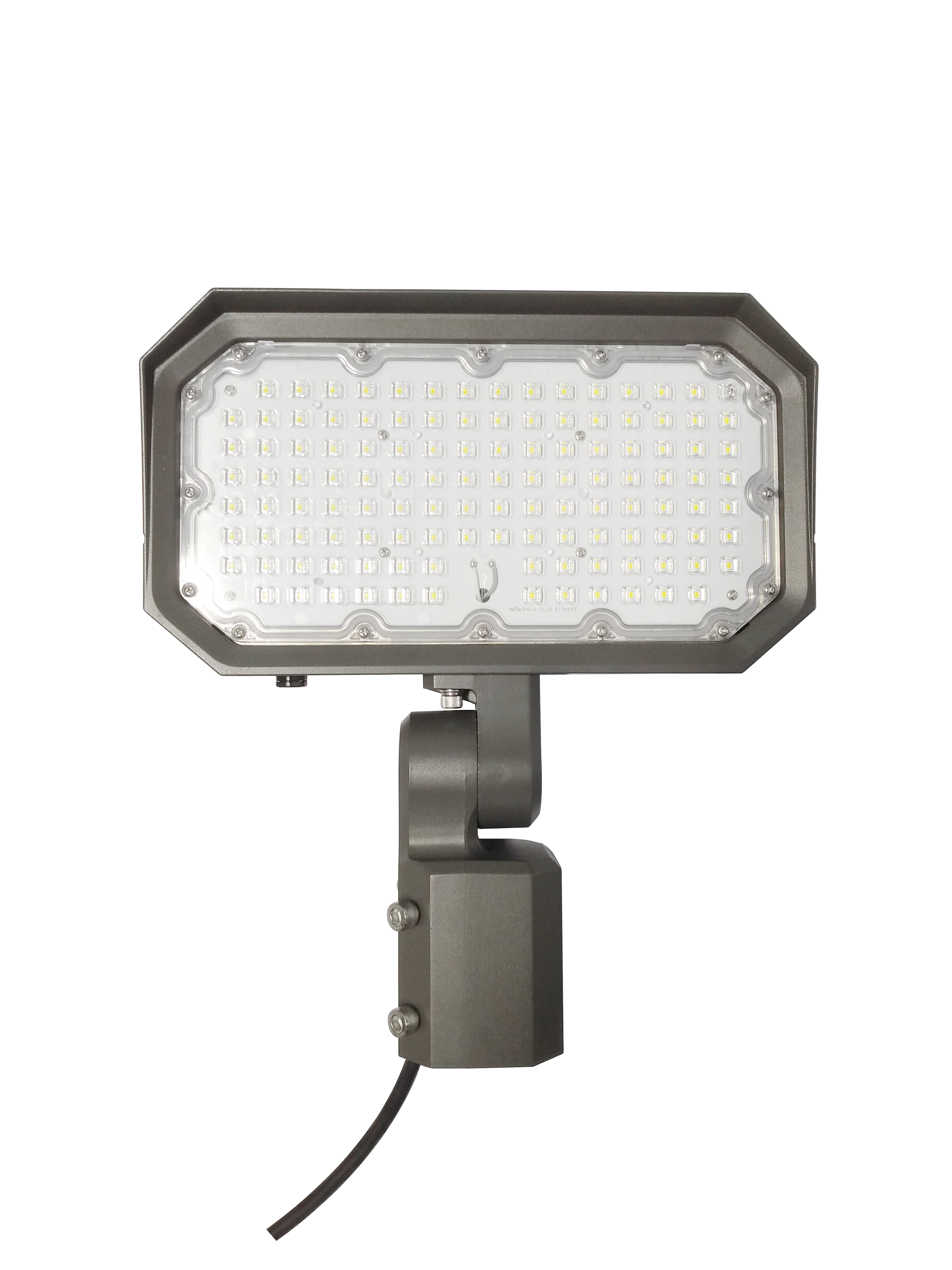 100W Slip-Fitter Floodlight with Photocell 5000K