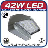 42W LED Full-Cut Wall Pack with Photocell
