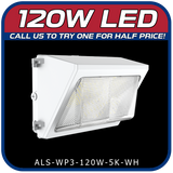 120W LED 3RD GEN WATCHMAN SERIES WALL PACK WHITE FINISH
