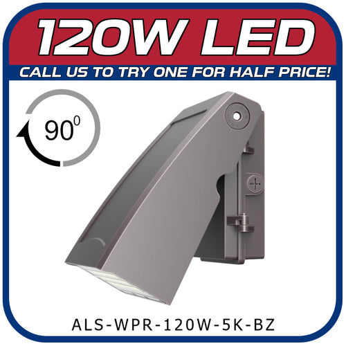 120W ARCHITECTURAL 90° ROTATING WALL PACK
