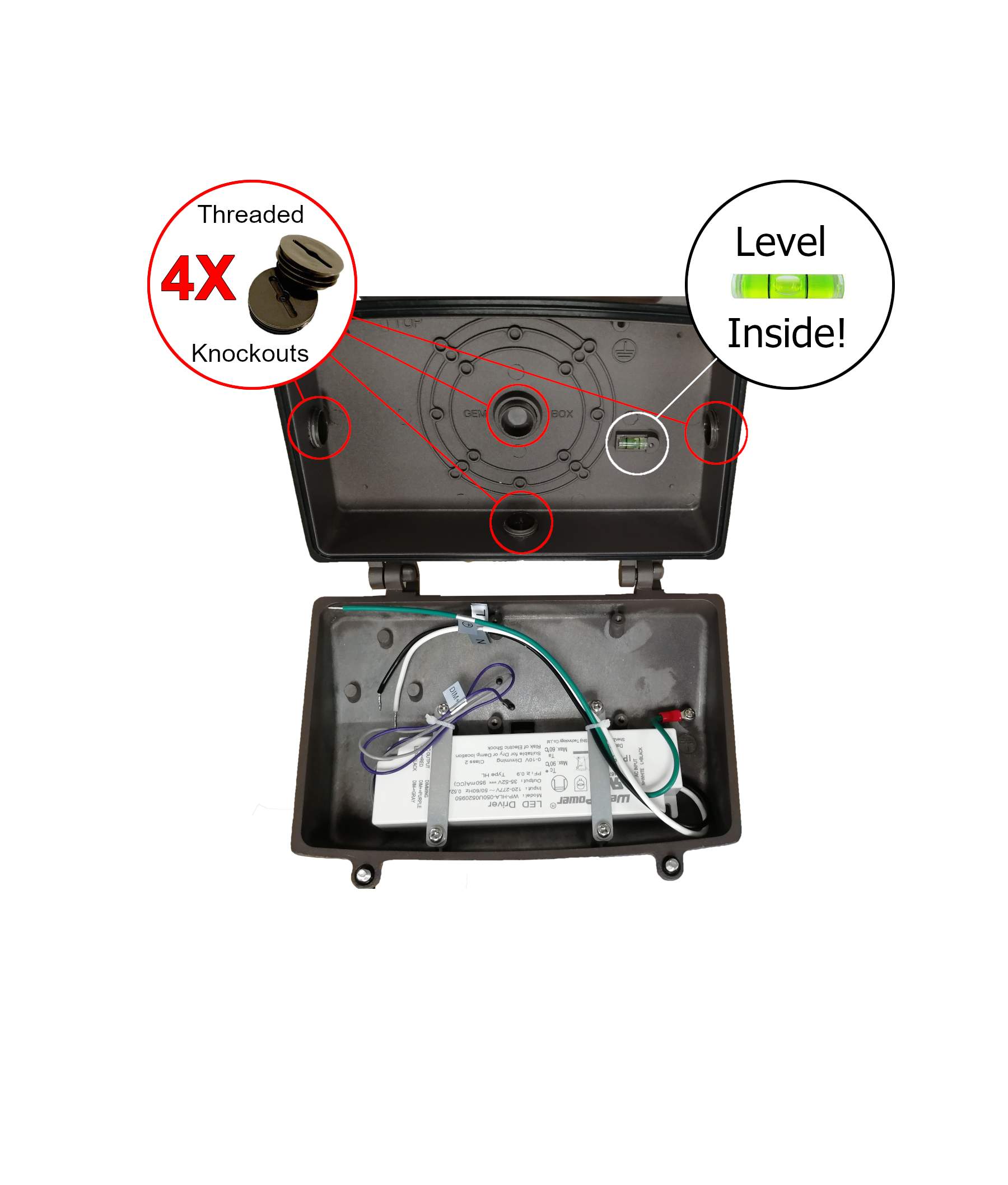 100W Evolution Series Full Cut Wall Pack W/ Photocell